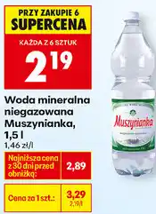 Biedronka Woda mineralna niegazowana Muszynianka oferta