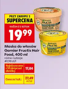 Biedronka Maska do włosów Garnier Fructis Hair Food oferta