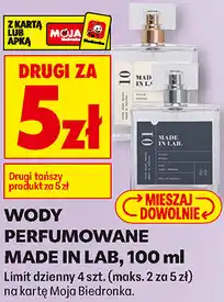Biedronka Wody Perfumowane Made in Lab oferta