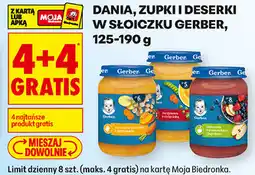 Biedronka DANIA, ZUPKI I DESERKI W SŁOICZKU GERBER oferta
