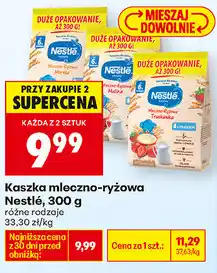 Biedronka Kaszka mleczno-ryżowa Nestlé oferta