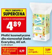 Biedronka Płatki kosmetyczne dla niemowląt Dada Everyday oferta