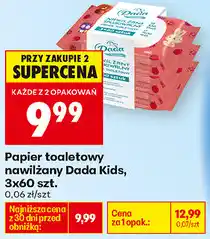 Biedronka Papier toaletowy nawilżany Dada Kids oferta