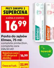 Biedronka Pasta do zębów Elmex, 75 ml: complete protection, complete care oferta