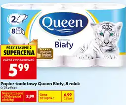 Biedronka Papier toaletowy Queen Biały, 8 rolek oferta