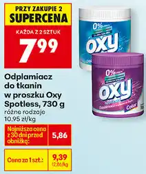 Biedronka Odplamiacz do tkanin w proszku Oxy Spotless oferta