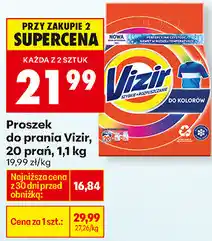 Biedronka Proszek do prania Vizir, 20 prań oferta