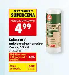 Biedronka Ściereczki uniwersalne na rolce Zosia oferta
