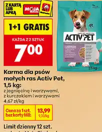 Biedronka Karma dla psów małych ras Activ Pet oferta