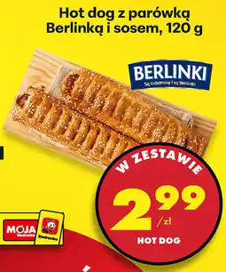 Biedronka Hot dog z parówką Berlinką i sosem oferta