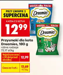 Biedronka Przysmaki dla kota Dreamies oferta