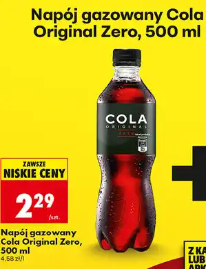 Biedronka Napój gazowany Cola Original Zero oferta