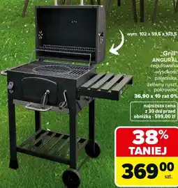Carrefour Market Grill* ANGURAL regulowana wysokość paleniska, żeliwny ruszt, pokrowiec oferta