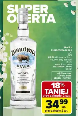 Carrefour Market Wódka ŻUBRÓWKA BIAŁA oferta