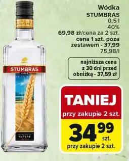 Carrefour Market Wódka STUMBRAS oferta