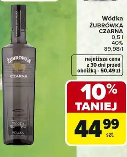Carrefour Market Wódka ŻUBRÓWKA CZARNA oferta