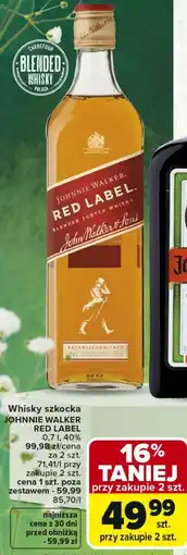 Carrefour Market Whisky szkocka JOHNNIE WALKER RED LABEL oferta