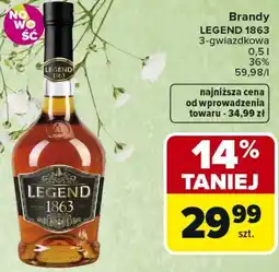 Carrefour Market Brandy LEGEND 1863 3-gwiazdkowa oferta