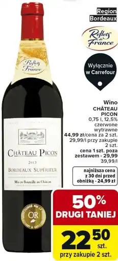 Carrefour Market Wino CHÂTEAU PICON oferta