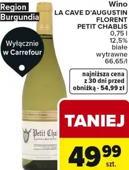 Carrefour Market Wino LA CAVE D'AUGUSTIN FLORENT PETIT CHABLIS oferta