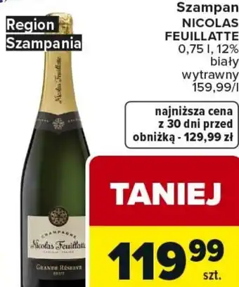 Carrefour Market Szampan NICOLAS FEUILLATTE oferta