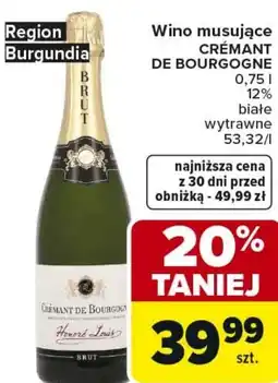 Carrefour Market Wino musujące CRÉMANT DE BOURGOGNE oferta