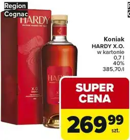 Carrefour Market Koniak HARDY X.O. w kartonie oferta