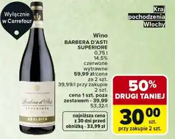 Carrefour Market Wino BARBERA D'ASTI SUPERIORE oferta