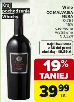 Carrefour Market Wino CC MALVASIA NERA oferta