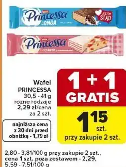 Carrefour Express Wafel PRINCESSA 30,5-41 g różne rodzaje oferta