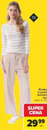 Carrefour Bluzka w paski damska TEX rozm. S - XL oferta