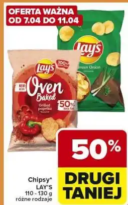 Carrefour Express Chipsy LAY'S 110-130 g różne rodzaje oferta