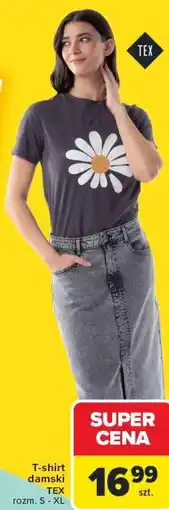 Carrefour T-shirt damski TEX rozm. S - XL oferta