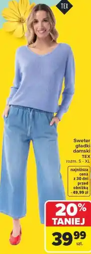 Carrefour Sweter gładki damski TEX oferta