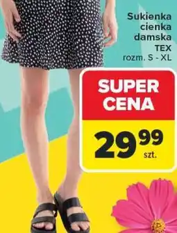 Carrefour Sukienka cienka damska TEX rozm. S - XL oferta