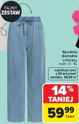 Carrefour Spodnie damskie LYOCELL oferta