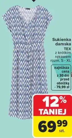 Carrefour Sukienka damska TEX oferta