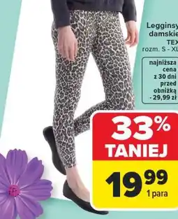Carrefour Legginsy damskie TEX oferta