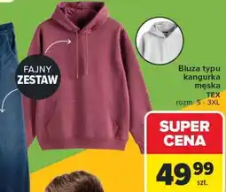 Carrefour Bluza typu kangurka męska TEX oferta