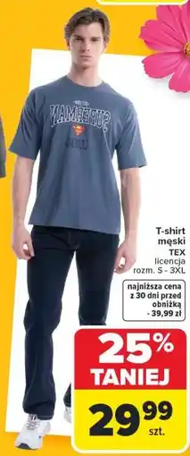 Carrefour T-shirt męski TEX oferta