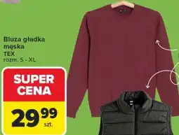 Carrefour Bluza gładka męska TEX rozm. S-XL oferta