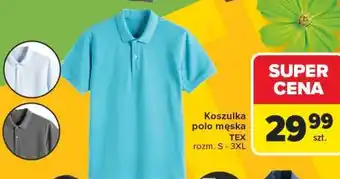 Carrefour Koszulka polo męska TEX oferta