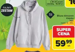 Carrefour Bluza dresowa męska TEX oferta