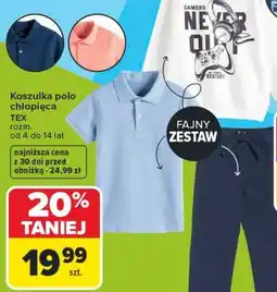 Carrefour Koszulka polo chłopięca TEX oferta