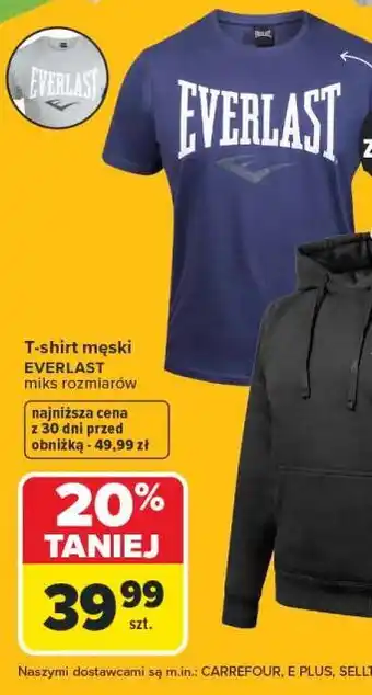 Carrefour T-shirt męski EVERLAST oferta