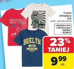 Carrefour T-shirt chłopięcy TEX oferta