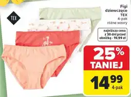 Carrefour Figi dziewczęce TEX oferta