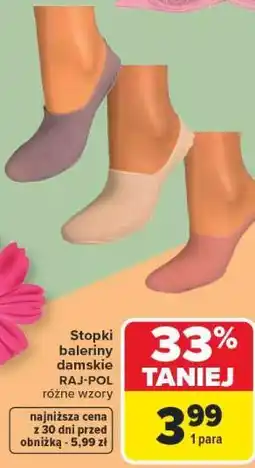 Carrefour Stopki baleriny damskie RAJ-POL oferta
