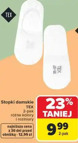 Carrefour Stopki damskie TEX oferta