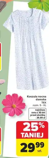 Carrefour Koszula nocna damska TEX oferta